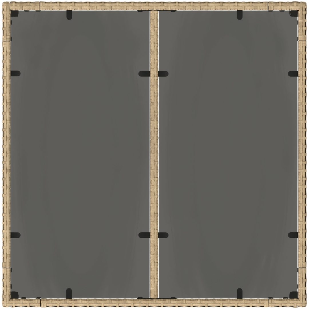 Trädgårdsmöbelset 3 pcs Beige vidaXL 90 x 90 x 75 cm – bild 8