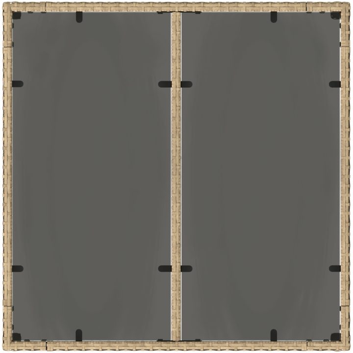 Trädgårdsmöbelset 3 pcs Beige vidaXL 90 x 90 x 75 cm – bild 8