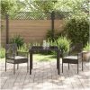 Trädgårdsmöbelset 3 pcs Brun Konstrotting vidaXL 90 x 90 x 75 cm – miniatyr 4