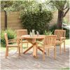 Trädgårdsmöbelset 3 pcs Brun vidaXL 109 x 109 x 74 cm – miniatyr 4