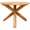 Trädgårdsmöbelset 3 pcs Brun vidaXL 109 x 109 x 74 cm – miniatyr 6