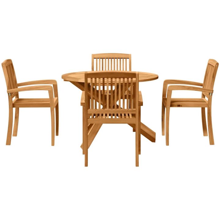 Trädgårdsmöbelset 3 pcs Brun vidaXL 109 x 109 x 74 cm – bild 7