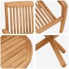 Trädgårdsmöbelset 3 pcs Brun vidaXL 109 x 109 x 74 cm – miniatyr 9