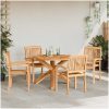 Trädgårdsmöbelset 3 pcs Brun vidaXL 109 x 109 x 74 cm – miniatyr 1