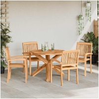 Trädgårdsmöbelset 3 pcs Brun vidaXL