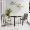 Trädgårdsmöbelset 3 pcs Grå PE Rattan vidaXL 80 x 80 x 73 cm – miniatyr 1