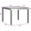 Trädgårdsmöbelset 5 pcs Antracit Plast vidaXL 100 x 100 x 73 cm – miniatyr 11