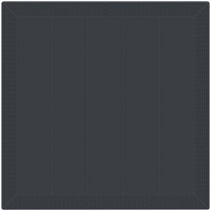 Trädgårdsmöbelset 5 pcs Antracit Plast vidaXL 100 x 100 x 73 cm – bild 6