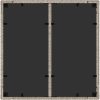 Trädgårdsmöbelset 5 pcs Ljusgrå Konstrotting vidaXL 90 x 90 x 75 cm – miniatyr 8