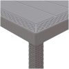 Trädgårdsmöbelset 5 pcs Ljusgrå Polypropenhartser vidaXL 100 x 100 x 73 cm – miniatyr 7