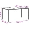 Trädgårdsmöbelset 5 pcs Ljusgrå vidaXL 150 x 90 x 75 cm – miniatyr 11