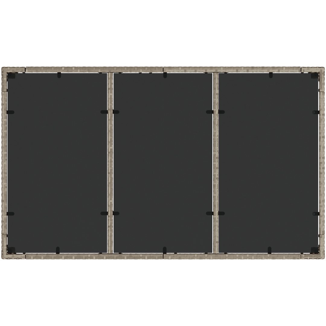 Trädgårdsmöbelset 5 pcs Ljusgrå vidaXL 150 x 90 x 75 cm – bild 8