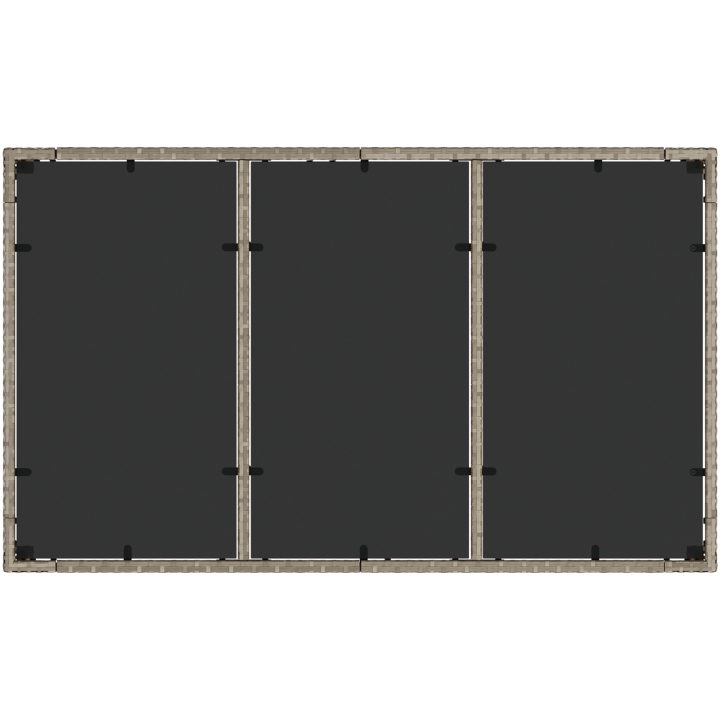 Trädgårdsmöbelset 5 pcs Ljusgrå vidaXL 150 x 90 x 75 cm – bild 8