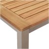 Trädgårdsmöbelset 5 pcs Massivt akaciaträ & rostfritt stål vidaXL 90 x 90 x 75 cm – miniatyr 9