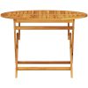 Trädgårdsmöbelset 5 pcs Naturligt trä vidaXL Bord: 110x110x75 cm, stol: 51x66x95 cm – miniatyr 9