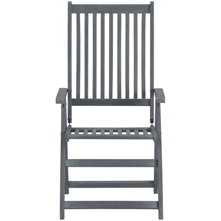 Trädgårdsmöbelset 7 delar grå vidaXL – bild 4