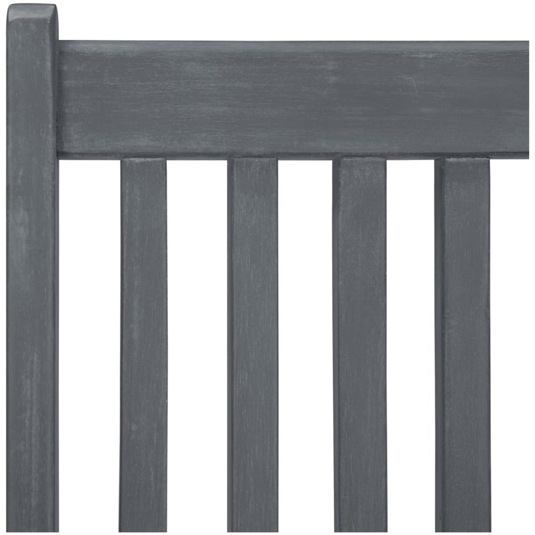 Trädgårdsmöbelset 7 delar grå vidaXL – bild 6