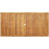 Trädgårdsmöbelset 7 pcs Beige Harts & Trä vidaXL 180 x 90 x 75 cm – miniatyr 8