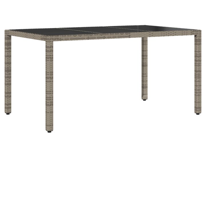 Trädgårdsmöbelset 7 pcs Grå Konstrotting vidaXL 150 x 90 x 75 cm – bild 5