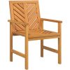 Trädgårdsmöbelset 8 pcs Brun Solid akaciaträ vidaXL Standard – miniatyr 5