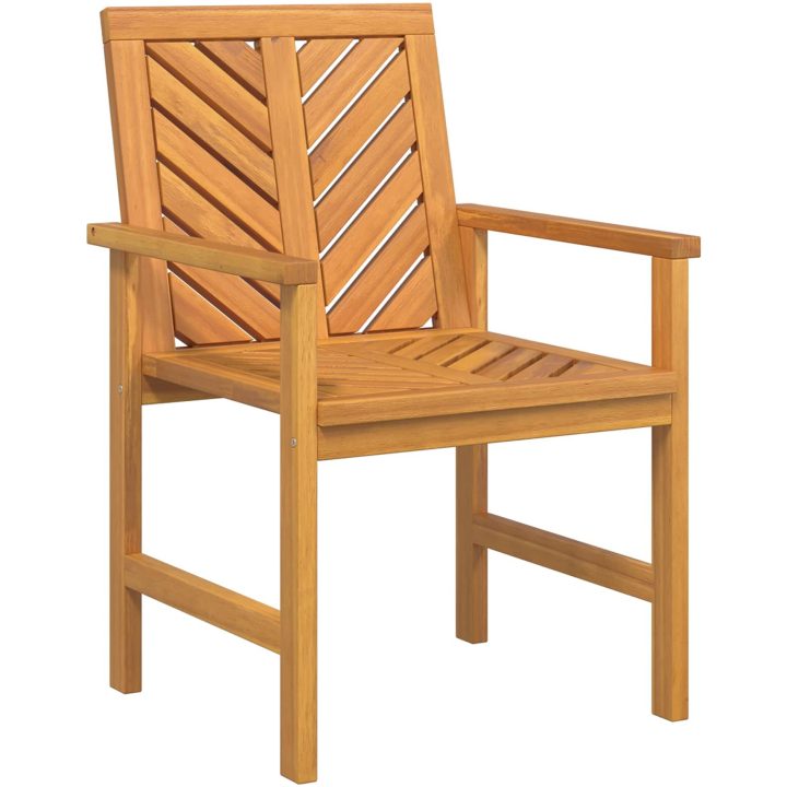 Trädgårdsmöbelset 8 pcs Brun Solid akaciaträ vidaXL Standard – bild 5