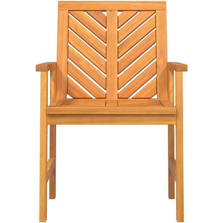 Trädgårdsmöbelset 8 pcs Brun Solid akaciaträ vidaXL Standard – bild 8
