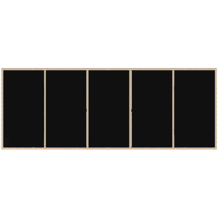 Trädgårdsmöbelset 9 pcs Beige Konstrotting vidaXL 240 x 90 cm – bild 8