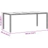 Trädgårdsmöbelset 9 pcs Brun PE rotting vidaXL 190 x 90 x 75 cm – miniatyr 11