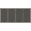 Trädgårdsmöbelset 9 pcs Grå Konstrotting vidaXL 190 x 90 x 75 cm – miniatyr 8