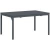 Trädgårdsmöbelset 9 pcs Grå Metallram, Rep, Tyg vidaXL Large – miniatyr 5
