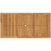 Trädgårdsmöbelset 9 pcs Grå Plast, Trä vidaXL 200 x 100 x 74 cm – miniatyr 8