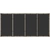 Trädgårdsmöbelset 9 pcs Ljusgrå PE Rattan vidaXL 190 x 90 x 75 cm – miniatyr 8