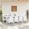 Trädgårdsmöbelset 9 pcs Ljusgrå vidaXL 250 x 100 x 73 cm – miniatyr 3