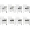Trädgårdsmöbelset 9 pcs Ljusgrå vidaXL 250 x 100 x 73 cm – miniatyr 6
