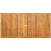 Trädgårdsmöbelset 9 pcs Svart Trä & Metall vidaXL 180 x 90 x 75 cm – miniatyr 8