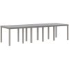 Trädgårdsmöbelset med kudde 11 pcs Ljusgrå Poly rattan vidaXL Stor – miniatyr 4