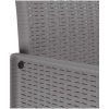 Trädgårdsmöbelset med kudde 11 pcs Ljusgrå Poly rattan vidaXL Stor – miniatyr 8