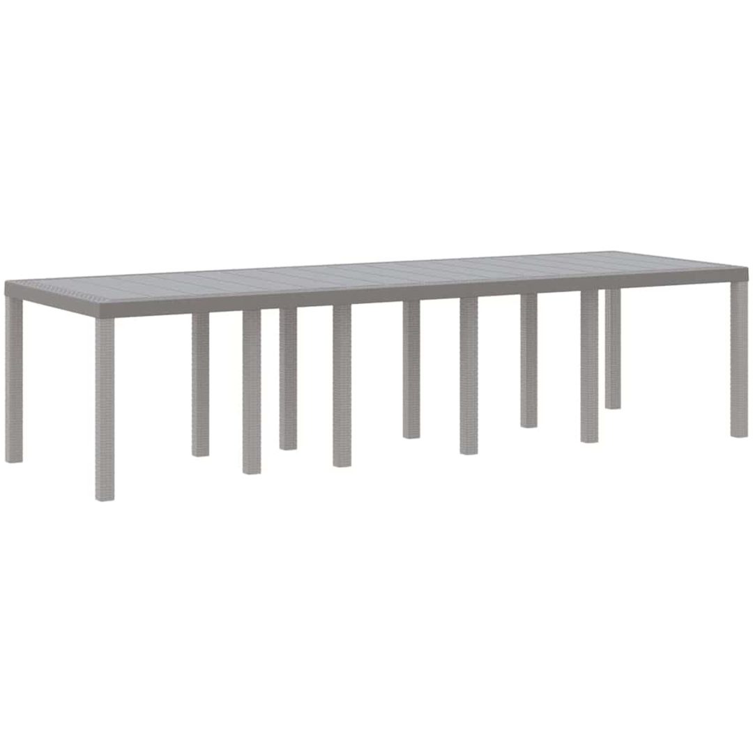 Trädgårdsmöbelset med kudde 13 pcs Ljusgrå Poly rattan vidaXL Stor – bild 4