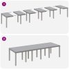 Trädgårdsmöbelset med kudde 13 pcs Ljusgrå Poly rattan vidaXL Stor – miniatyr 10