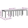 Trädgårdsmöbelset med kudde 13 pcs Vit Polyrattan vidaXL Stor – miniatyr 11