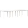 Trädgårdsmöbelset med kudde 13 pcs Vit Polyrattan vidaXL Stor – miniatyr 4