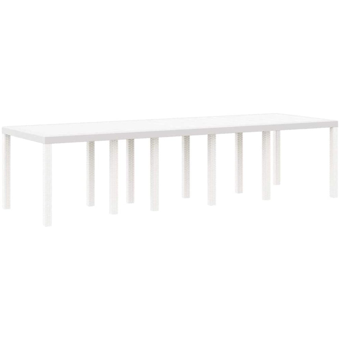 Trädgårdsmöbelset med kudde 13 pcs Vit Polyrattan vidaXL Stor – bild 4