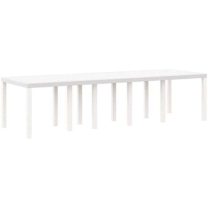 Trädgårdsmöbelset med kudde 13 pcs Vit Polyrattan vidaXL Stor – bild 4