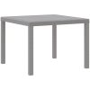 Trädgårdsmöblemang 3 pcs Ljusgrå Polypropylen vidaXL 100 x 100 x 73 cm – miniatyr 4