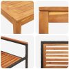 Trädgårdsmöblemang 5 pcs Svart vidaXL 110 x 110 x 75 cm – miniatyr 9