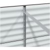 Trädgårdsodlad Säng Brun Galvaniserat Stål vidaXL 240 x 80 x 81 cm – miniatyr 9