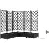 Trädgårdsodlare med vattensystem 5 st Svart vidaXL 120 x 120 x 126 cm – miniatyr 2