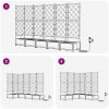 Trädgårdsodlare med vattensystem 5 st Svart vidaXL 120 x 120 x 126 cm – miniatyr 8