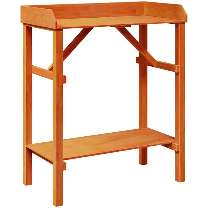 Trädgårdsodling Bord Akacia Massivt Trä Tall vidaXL 75 x 40 x 90 cm – bild 2