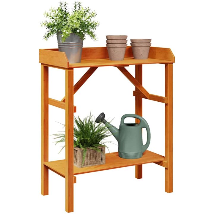 Trädgårdsodling Bord Akacia Massivt Trä Tall vidaXL 75 x 40 x 90 cm – bild 3